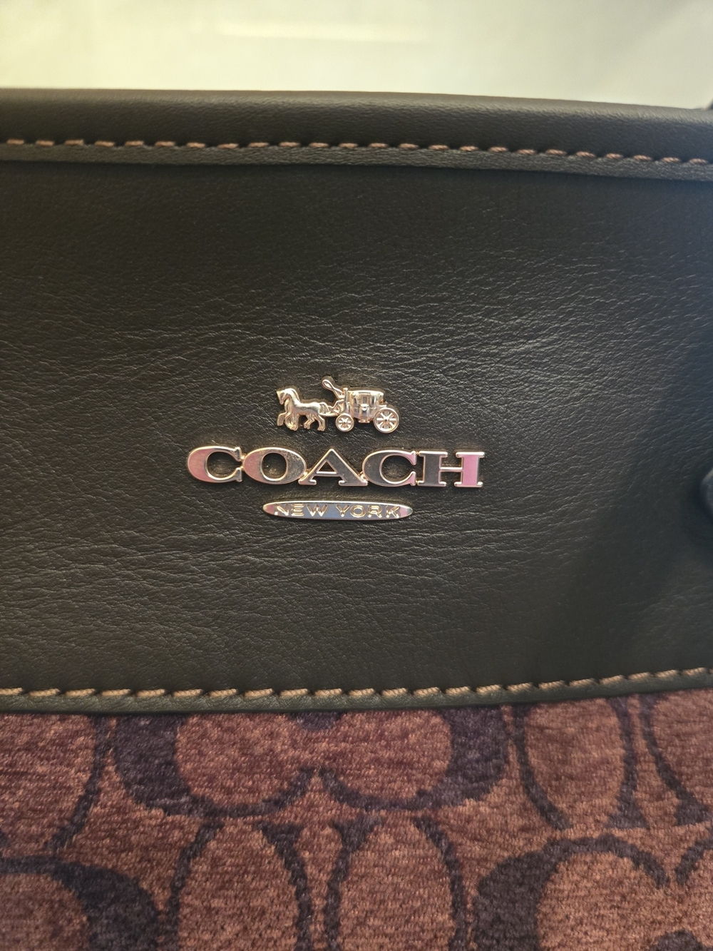 Coach Easton Tote Bag in Signature Chenille NEVER USED *NWOT - Picture 5 of 10